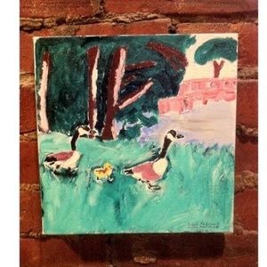 An original artwork, "Geese amidst the Grass" by Nigel Parkinson, Jr.